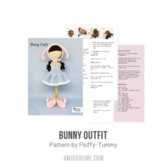 Bunny Outfit amigurumi pattern by Fluffy Tummy