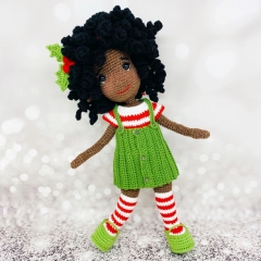 Christmas elf Bella amigurumi by Fluffy Tummy