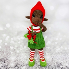 Christmas elf Bella amigurumi pattern by Fluffy Tummy