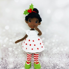 Christmas elf Ella amigurumi pattern by Fluffy Tummy