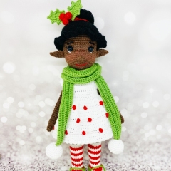 Christmas elf Ella amigurumi by Fluffy Tummy