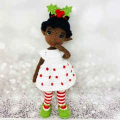 Christmas elf Ella amigurumi pattern by Fluffy Tummy