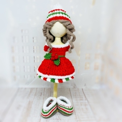 December outfit amigurumi pattern by Fluffy Tummy