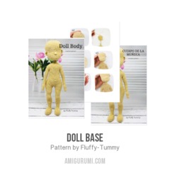 Doll base amigurumi pattern by Fluffy Tummy