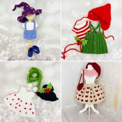 Doll clothes BUNDLE amigurumi by Fluffy Tummy