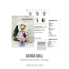 Gerda Doll amigurumi pattern by Fluffy Tummy