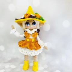 Goldie the Witch amigurumi pattern by Fluffy Tummy