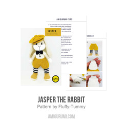 Jasper the Rabbit amigurumi pattern by Fluffy Tummy
