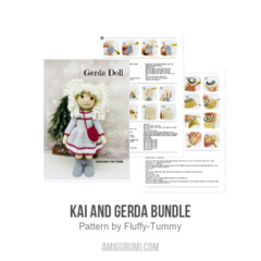 Kai and Gerda bundle amigurumi pattern by Fluffy Tummy