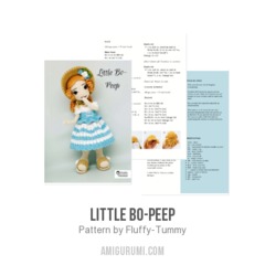 Little Bo-Peep amigurumi pattern by Fluffy Tummy