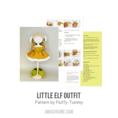 Little Elf Outfit amigurumi pattern by Fluffy Tummy