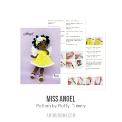 Miss Angel amigurumi pattern by Fluffy Tummy