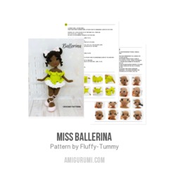 Miss Ballerina amigurumi pattern by Fluffy Tummy