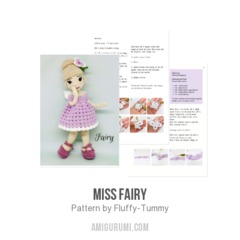 Miss Fairy amigurumi pattern by Fluffy Tummy