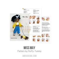 Miss May amigurumi pattern by Fluffy Tummy