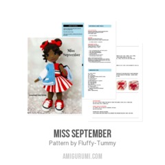 Miss September amigurumi pattern by Fluffy Tummy