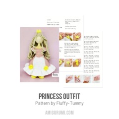 Princess Outfit amigurumi pattern by Fluffy Tummy