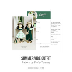 Summer Vibe outfit amigurumi pattern by Fluffy Tummy