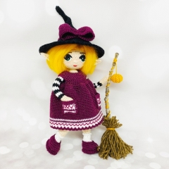 Trixie the Witch amigurumi pattern by Fluffy Tummy