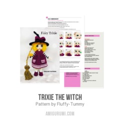 Trixie the Witch amigurumi pattern by Fluffy Tummy