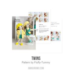 Twins amigurumi pattern by Fluffy Tummy
