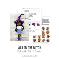 Willow the Witch amigurumi pattern by Fluffy Tummy