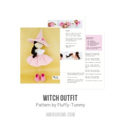 Witch Outfit amigurumi pattern by Fluffy Tummy