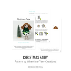 Christmas Fairy amigurumi pattern by Whimsical Yarn Creations