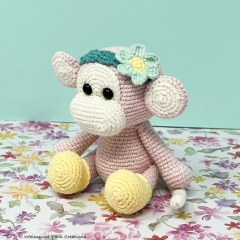 Louisa the Monkey amigurumi pattern by Whimsical Yarn Creations