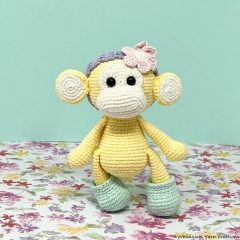 Louisa the Monkey amigurumi pattern by Whimsical Yarn Creations