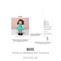 Marie amigurumi pattern by Whimsical Yarn Creations