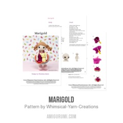 Marigold amigurumi pattern by Whimsical Yarn Creations