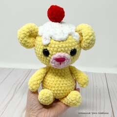 Sprinkles the Bear amigurumi pattern by Whimsical Yarn Creations