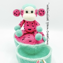 Watermelon Louie amigurumi by Whimsical Yarn Creations
