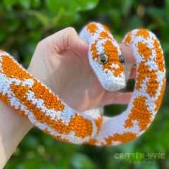 Betty the Ball Python amigurumi pattern by Critter-iffic Crochet