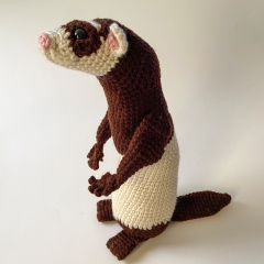Fidget the Ferret amigurumi by Critter-iffic Crochet