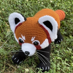 Rusty the Red Panda amigurumi by Critter-iffic Crochet