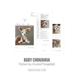 Baby Chihuahua amigurumi pattern by CrochetThingsByB