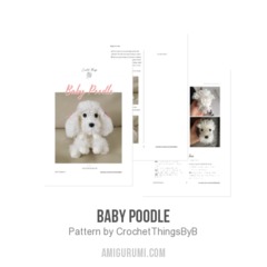 Baby Poodle amigurumi pattern by CrochetThingsByB