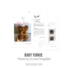 Baby Yorkie  amigurumi pattern by CrochetThingsByB