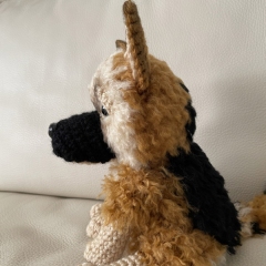 German Shepherd amigurumi by CrochetThingsByB