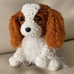 King Charles Cavalier Pup amigurumi by CrochetThingsByB