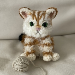 Scottish Straight Orange Kitten amigurumi by CrochetThingsByB