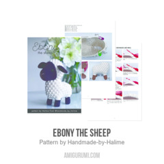 Ebony the sheep amigurumi pattern by Handmade by Halime