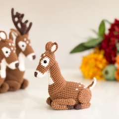 Fallow Deer Family amigurumi by Handmade by Halime