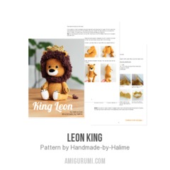 Leon King amigurumi pattern by Handmade by Halime