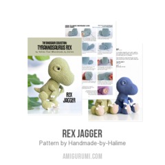 Rex Jagger amigurumi pattern by Handmade by Halime