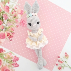 Belle the Ballerina Bunny amigurumi by Sarah's Hooks & Loops