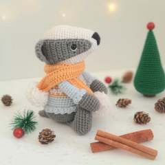 Bertie the Badger amigurumi by Sarah's Hooks & Loops