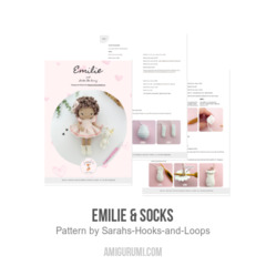 Emilie & Socks amigurumi pattern by Sarah's Hooks & Loops